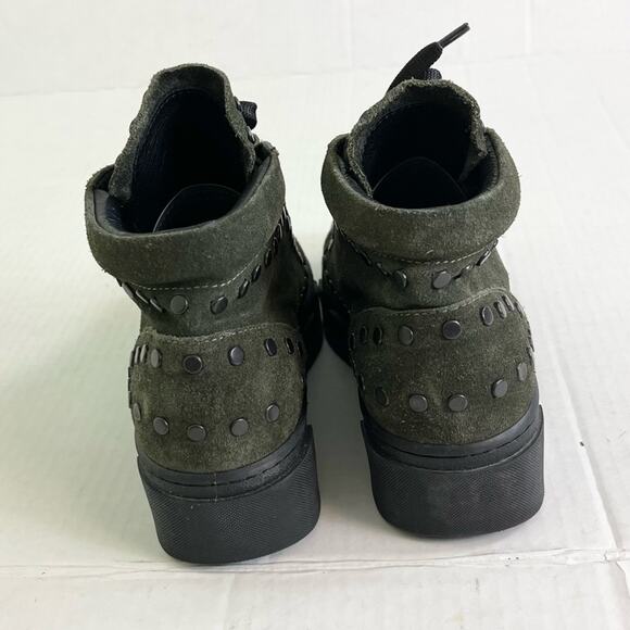 275 Central Green Suede Fashion Sneakers Platform Booties woman's size 36 - Picture 4 of 10